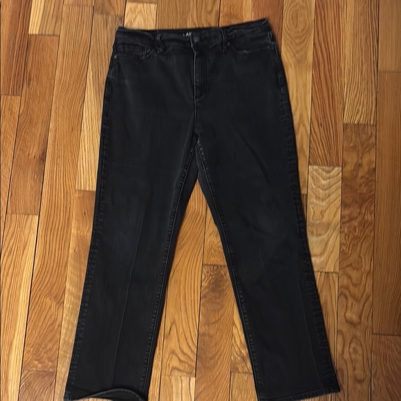 Women’s Lands’ End Black Denim Jeans - Picture 1 of 3